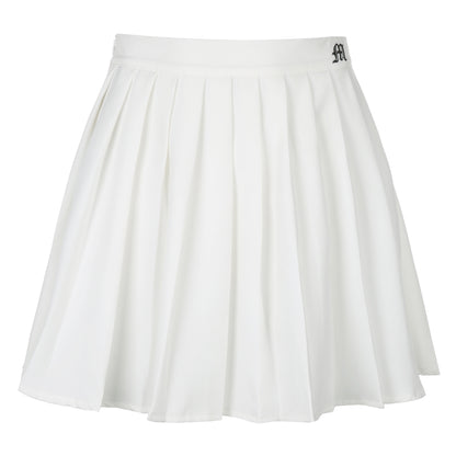 White Pleated Golf Skirts - TWISTLOOM
